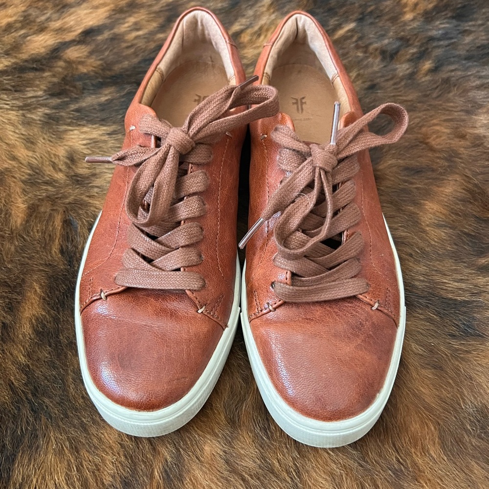 Frye Brown Leather Sneakers